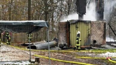 16 injured after a fire broke out in Vogelzang, Germany