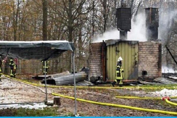 16 injured after a fire broke out in Vogelzang, Germany