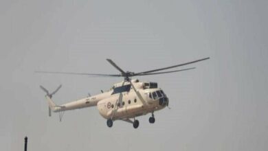 2 Egyptian officers were killed in a helicopter crash