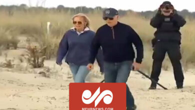 Biden’s walk on the sand of the beach became the subject of the media