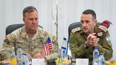 Consultation between the Chief of Staff of the Israeli Army and the Commander of Centcom about Lebanon