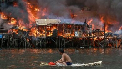 Massive fire in the Philippines/3 thousand people were evacuated