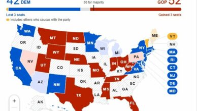 Republican seats in the US Senate reached 52