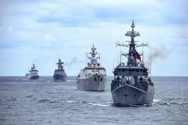 Russia and Thailand held a joint naval exercise