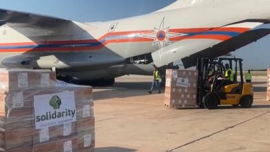 Sending 19 tons of Russian humanitarian aid to Lebanon + video