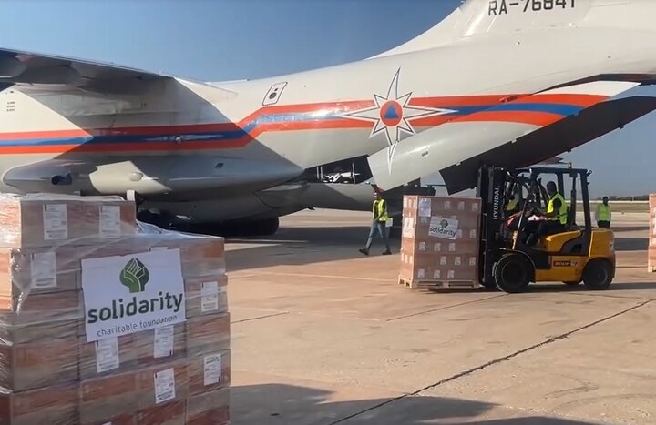 Sending 19 tons of Russian humanitarian aid to Lebanon + video