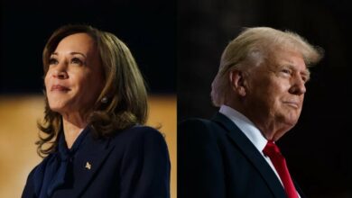 The first official counting of votes in America / Trump and Harris tied