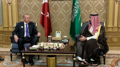 The meeting between Erdogan and Bin Salman