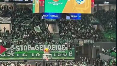 The solidarity of “Panathinaikos” fans of Greece with the Palestinian nation 