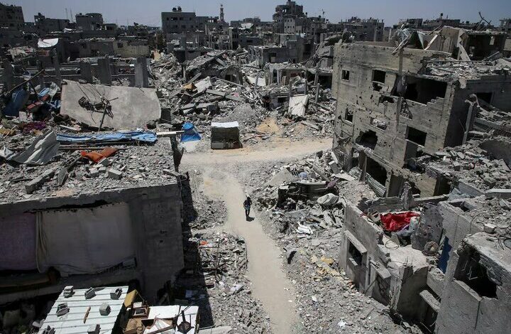 the tragedies of 411 days of crime; 86% of Gaza has been completely destroyed