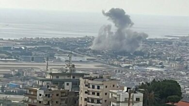 The Zionist air attack on the southern suburbs of Beirut