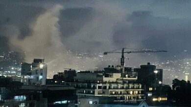 The Zionist regime heavily targeted the southern suburbs of Beirut