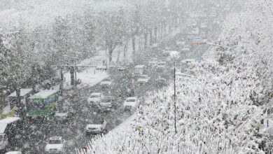 Unprecedented snow covered Seoul in white and some families in black + photo