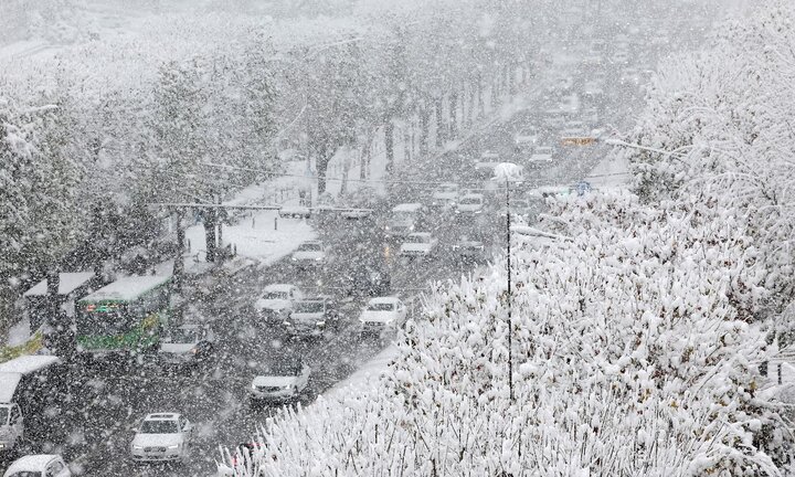 Unprecedented snow covered Seoul in white and some families in black + photo