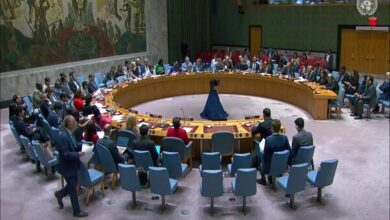 Voting on the draft resolution of the ceasefire in Gaza on the table of the Security Council