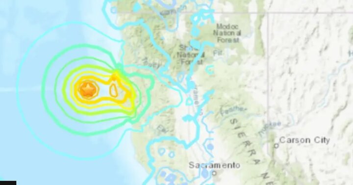 7-magnitude earthquake on the coast of California and tsunami warning