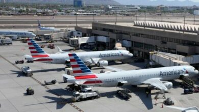 All American Airlines flights were grounded