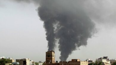 American and British air attack on Yemen