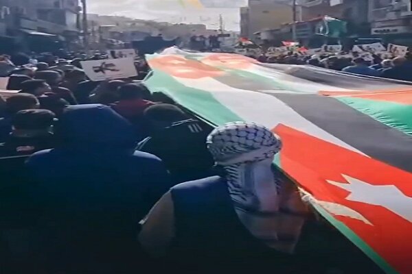 Demonstrations of the Jordanian people in support of the Palestinian people and resistance + video