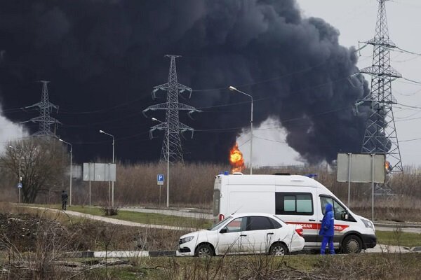 Drone attack on Russian oil refinery