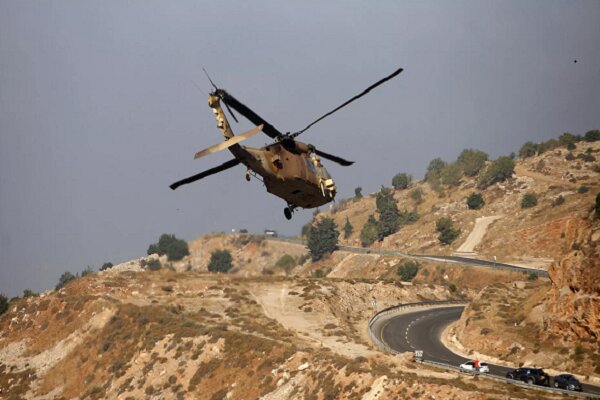 Extensive flight of Zionist regime helicopters over southern Syria