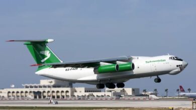 Flights between Ashgabat and Moscow were suspended for one month