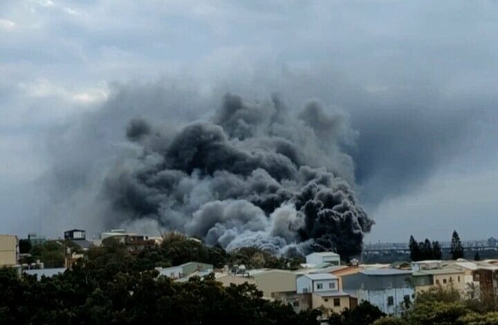 Massive fire in central Taiwan with at least 9 victims