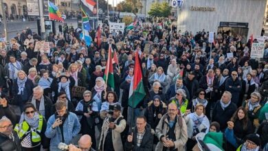 Swedish people’s special protest against Palestinian children’s martyrdom + video