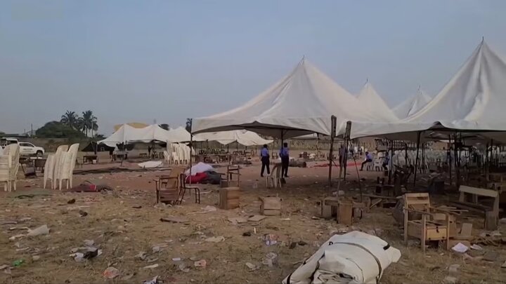 The crowds at the New Year festival in Nigeria; 35 children died