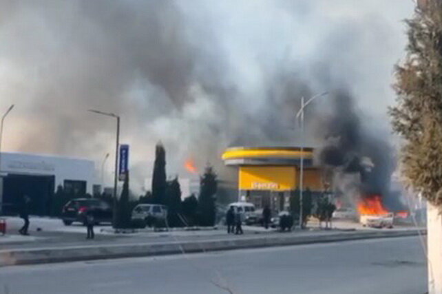 The explosion of the gas station in Uzbekistan created an accident + video