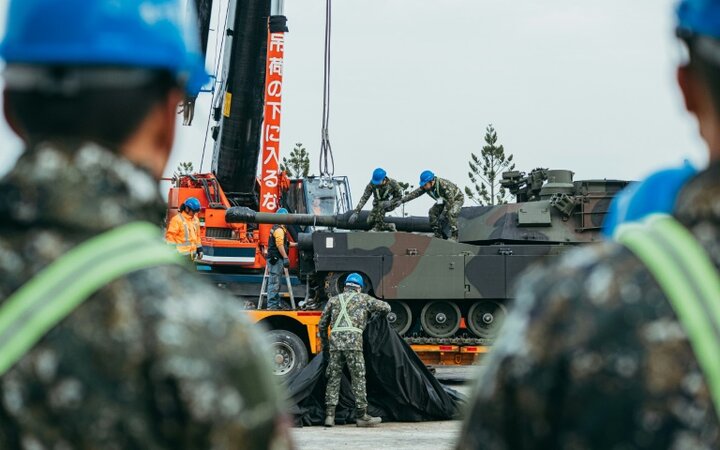 The first shipment of American “Abrams” tanks arrived in Taiwan