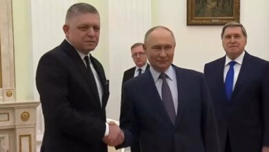 The meeting between “Putin” and the prime minister of Slovakia + film