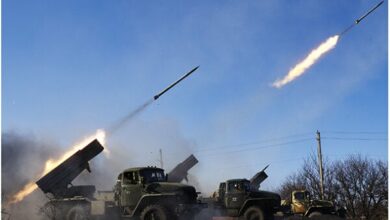 The Russian army bombarded the capital of Ukraine