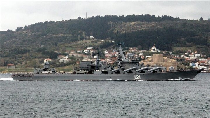 The Russian ship fired at the German army helicopter