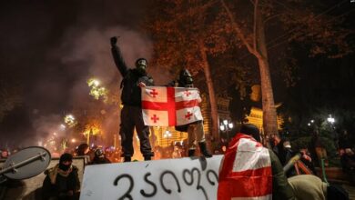 Violent conflict between supporters of Tbilisi joining the European Union and the Georgian police