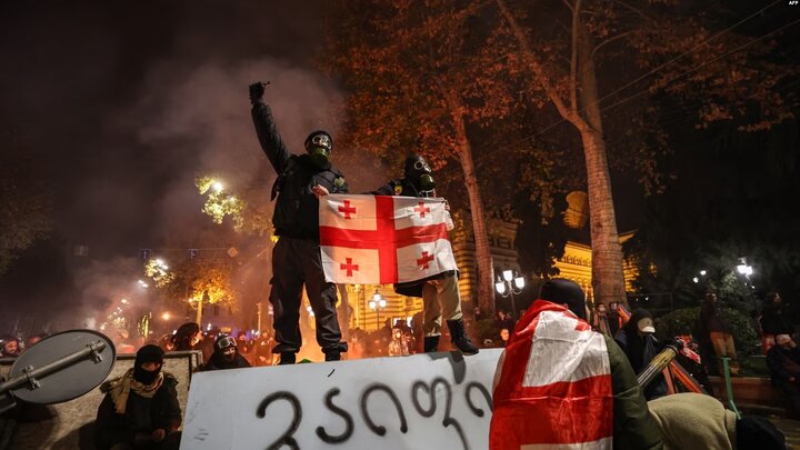 Violent conflict between supporters of Tbilisi joining the European Union and the Georgian police