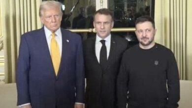 “Zelensky” met with “Macron” and “Trump” + video