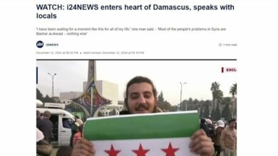 Zionist reporter’s report for Syrian terrorists from Damascus