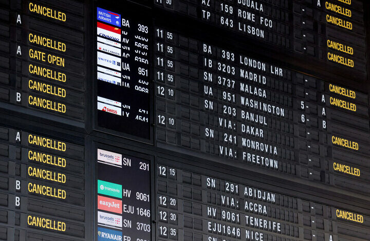 A labor strike in Belgium grounded flights and stranded passengers