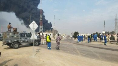 A terrible fire in an oil field in Iraq + video