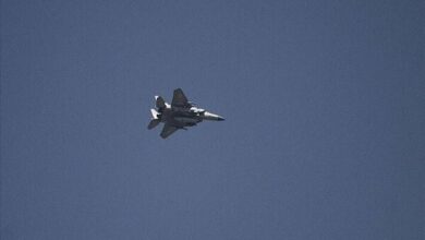 Flight of Israeli fighters over Beirut and Zahi