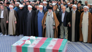 Funeral prayer for two martyred judges of the Iranian Judiciary