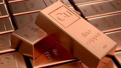 Global copper prices rose to a two-month high as Chinese reserves fell