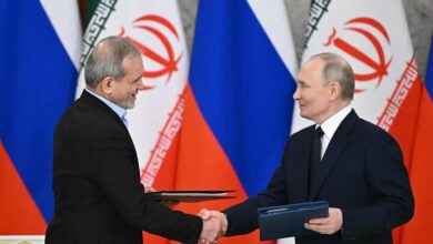 How did Arab media narrate the comprehensive strategic agreement between Iran and Russia?