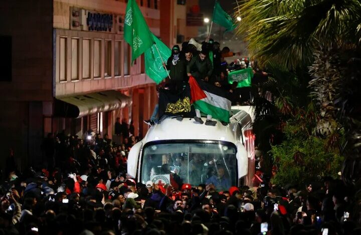 Magnificent reception of the freed Palestinian prisoner with the name of Mohammad Zaif and Martyr Al-Sunwar+film