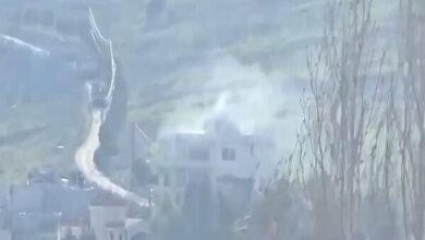 The attack of the Zionist regime on the town of “Bent Jbeil” in the south of Lebanon + video