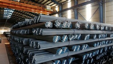 The future price of steel rebar rose following positive data from the Chinese economy