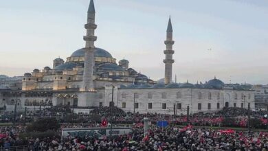 The magnificent demonstration of Turkish people in support of Gaza + video