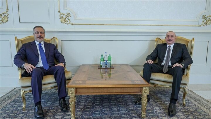 The meeting of Turkish Foreign Minister with “Aliyev” in Baku