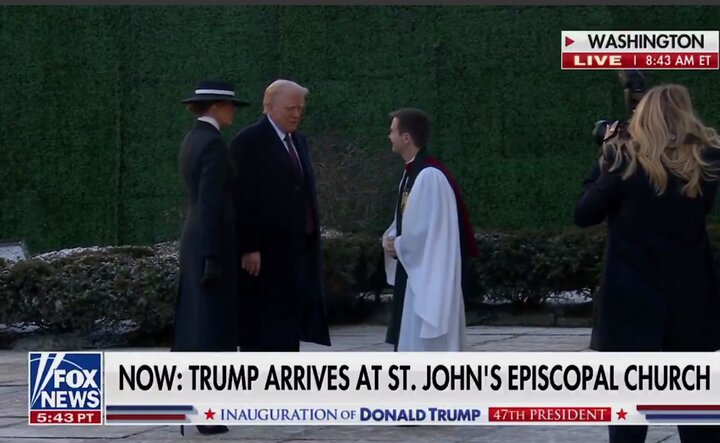 Trump’s attendance at the St. John’s Church ceremony in Washington + film